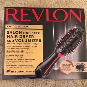 Revlon Pro Collection Black and Pink Hair Dryer and Volumizer